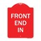 Signmission Designer Series Sign-Front End In, Red & White Aluminum Architectural Sign, 18" x 24", RW-1824-23938 A-DES-RW-1824-23938 - alternate 1